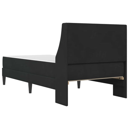 Bedframe met matras Wandgemonteerd 2 pcs Zwart Fluweel