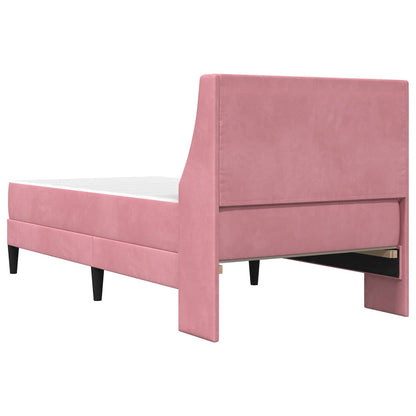 Bedframe met matras Wandgemonteerd 2 pcs Roze Fluweel