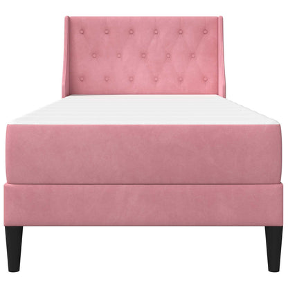 Bedframe met matras Wandgemonteerd 2 pcs Roze Fluweel