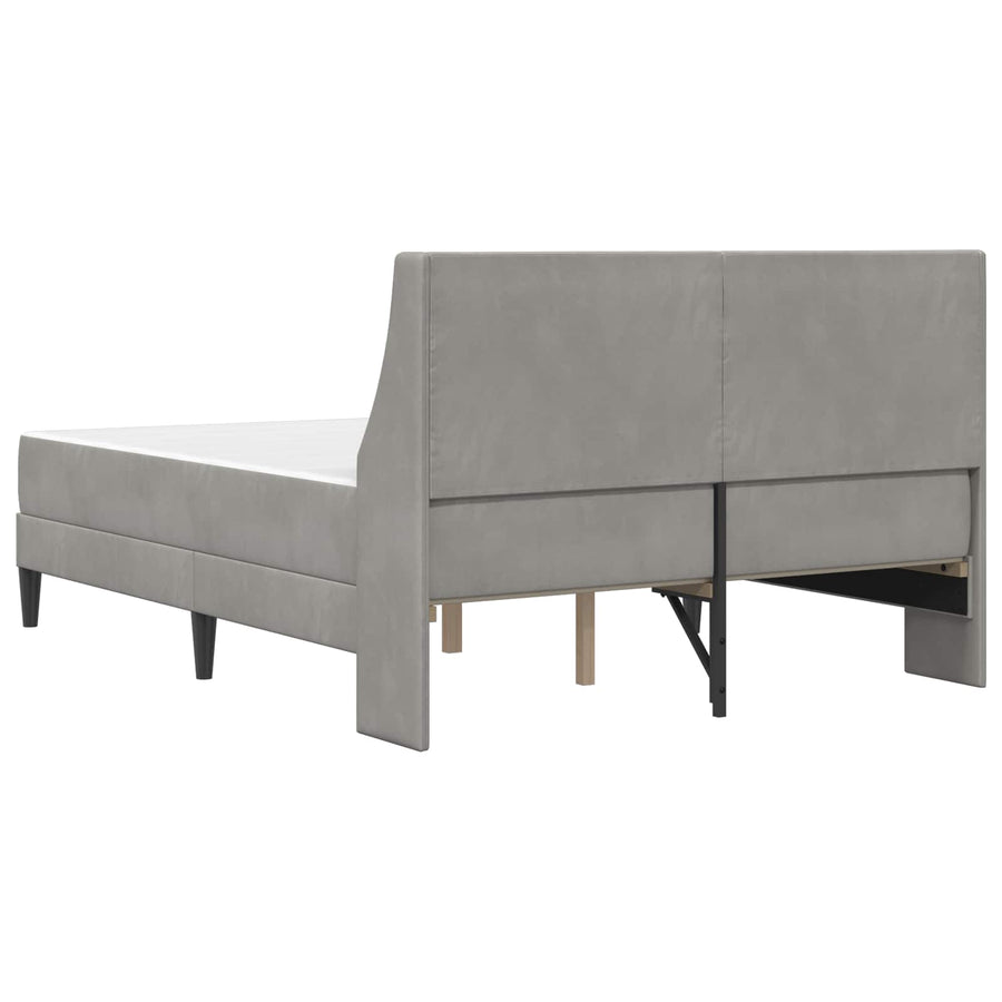 Bedframe met matras met matras met hoofdeinde Fluweel