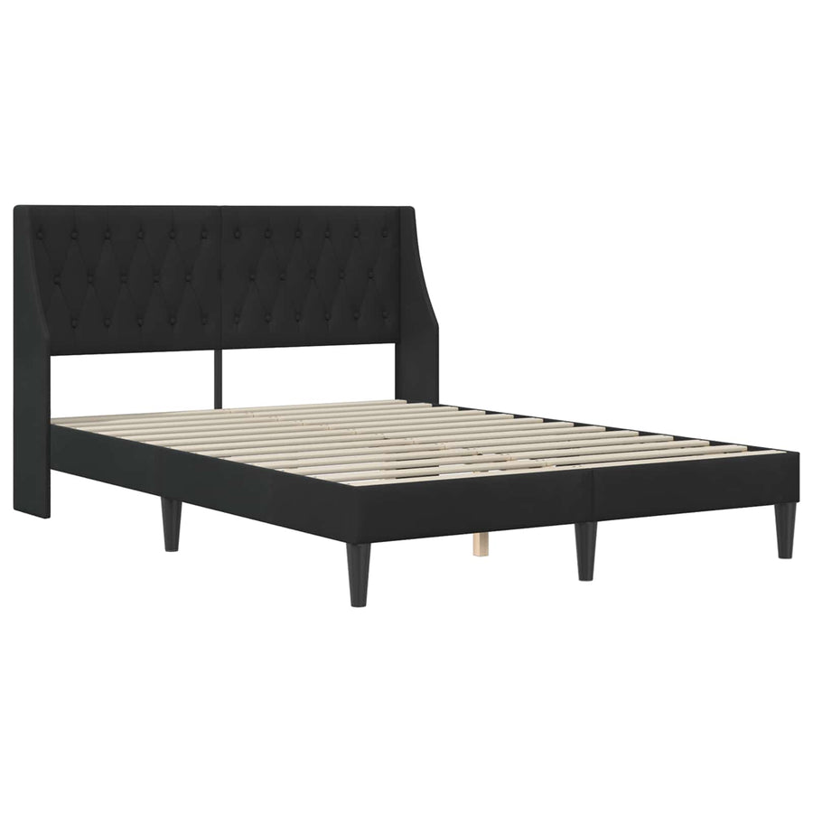 Bedframe met matras met matras met hoofdeinde Fluweel