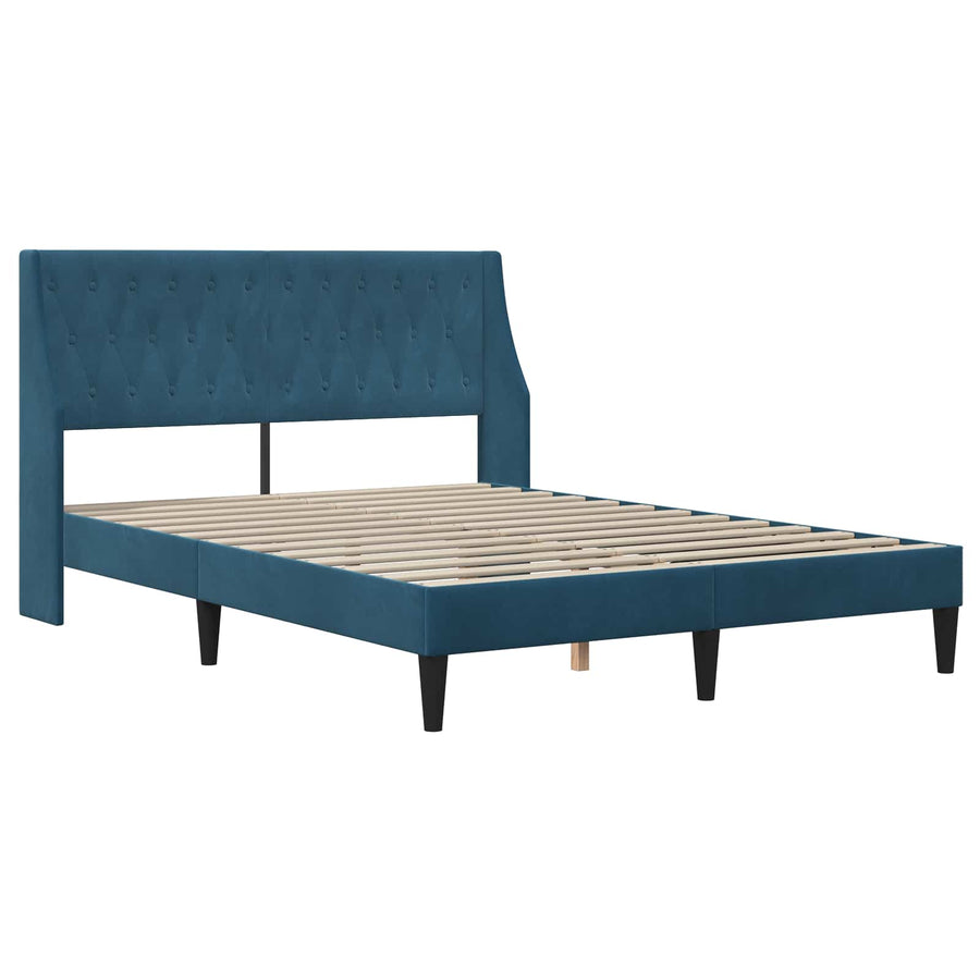 Bedframe met matras met matras met hoofdeinde Fluweel