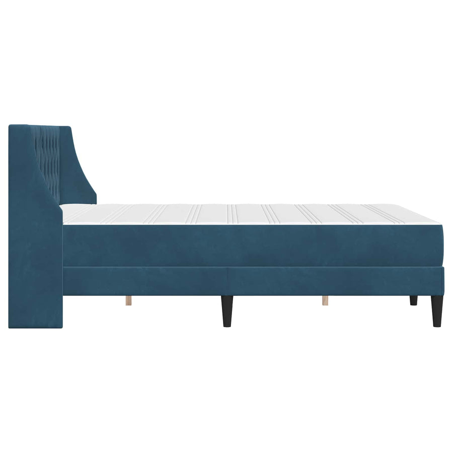 Bedframe met matras met matras met hoofdeinde Fluweel