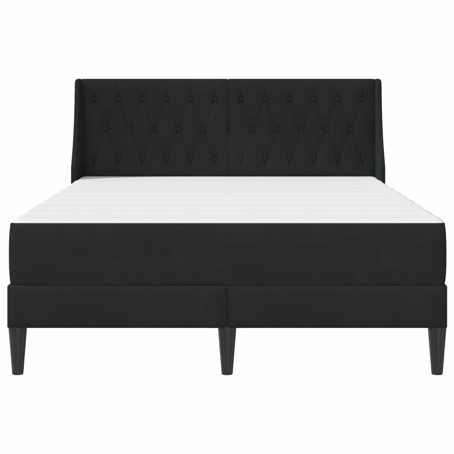 Bedframe met matras Wandgemonteerd 2 pcs Zwart Fluweel
