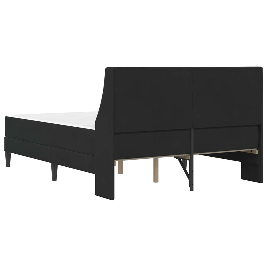 Bedframe met matras Wandgemonteerd 2 pcs Zwart Fluweel