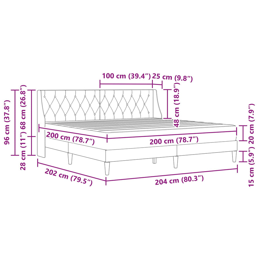 Bedframe met matras Wandgemonteerd 2 pcs Roze Fluweel