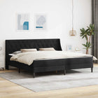 Bedframe 202x204x96 cm zwart fluweel