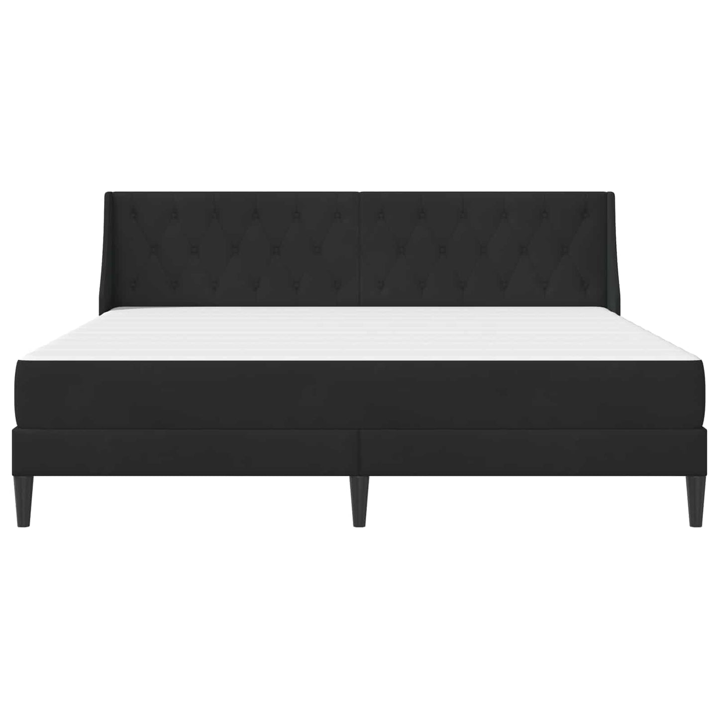 Bedframe met matras Wandgemonteerd 2 pcs Zwart Fluweel