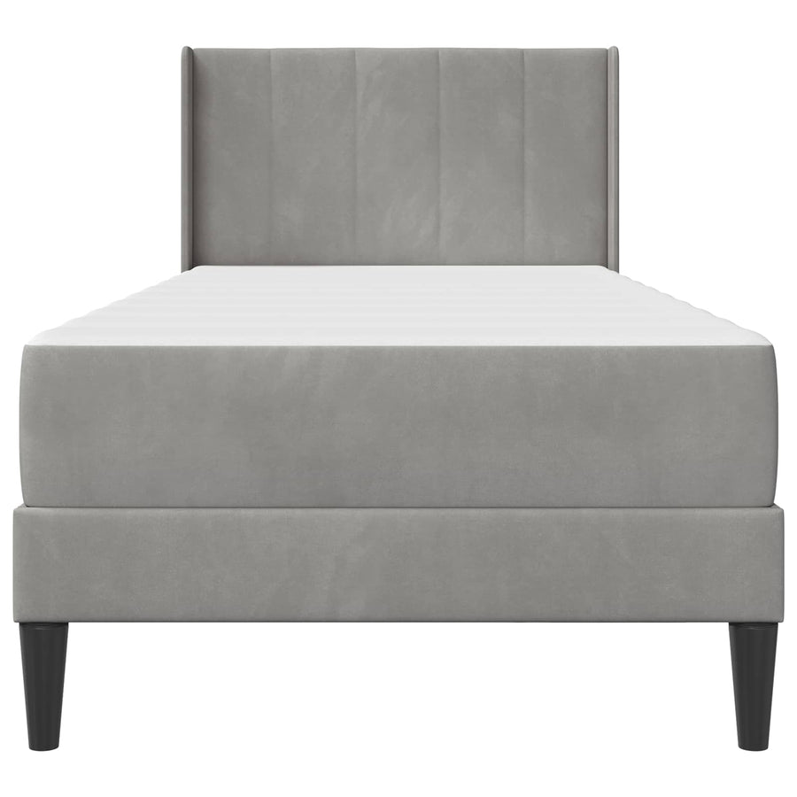 Bedframe Lichtgrijs 80 x 200 cm Fluweel