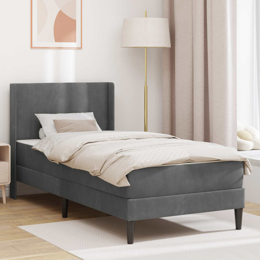 Bedframe Donkergrijs 80 x 200 cm Fluweel