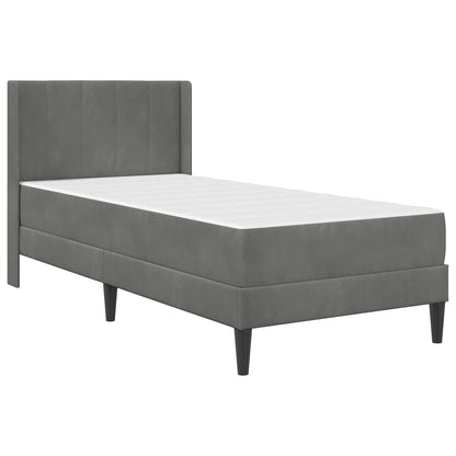 Bedframe Donkergrijs 80 x 200 cm Fluweel