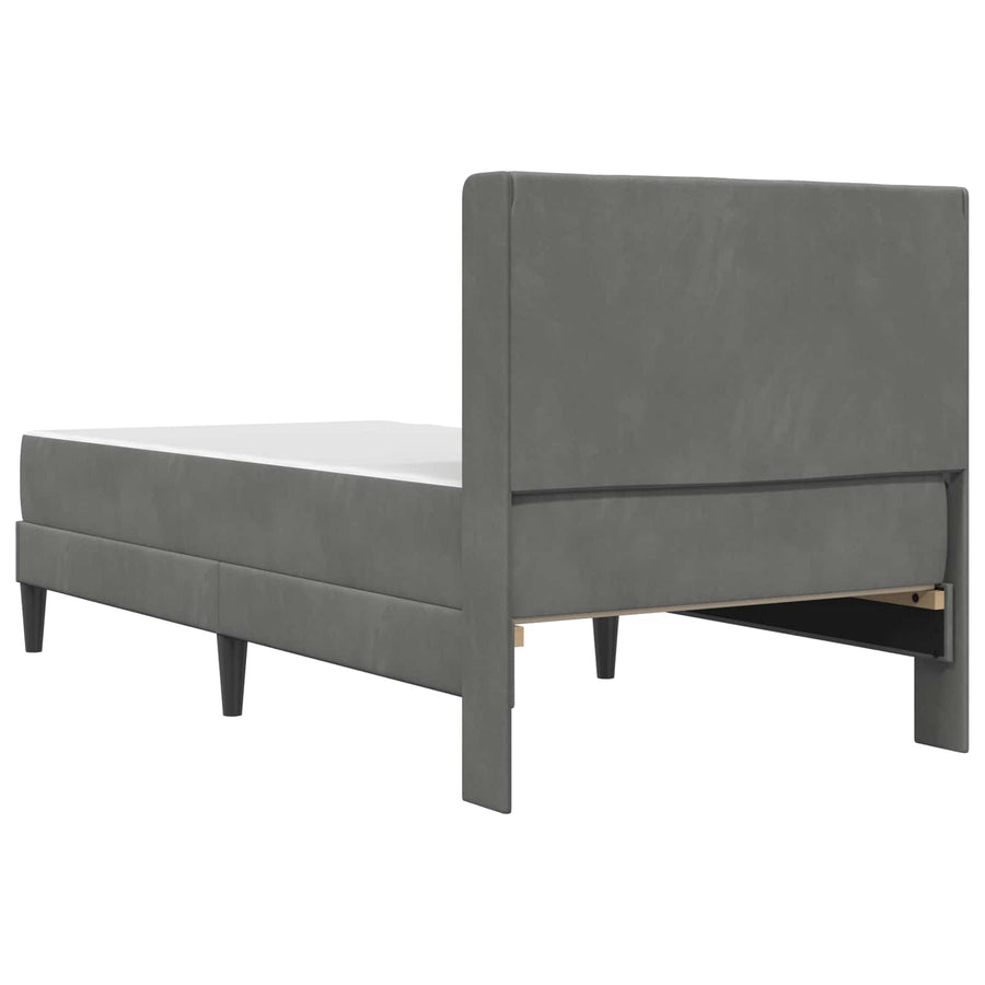Bedframe Donkergrijs 80 x 200 cm Fluweel