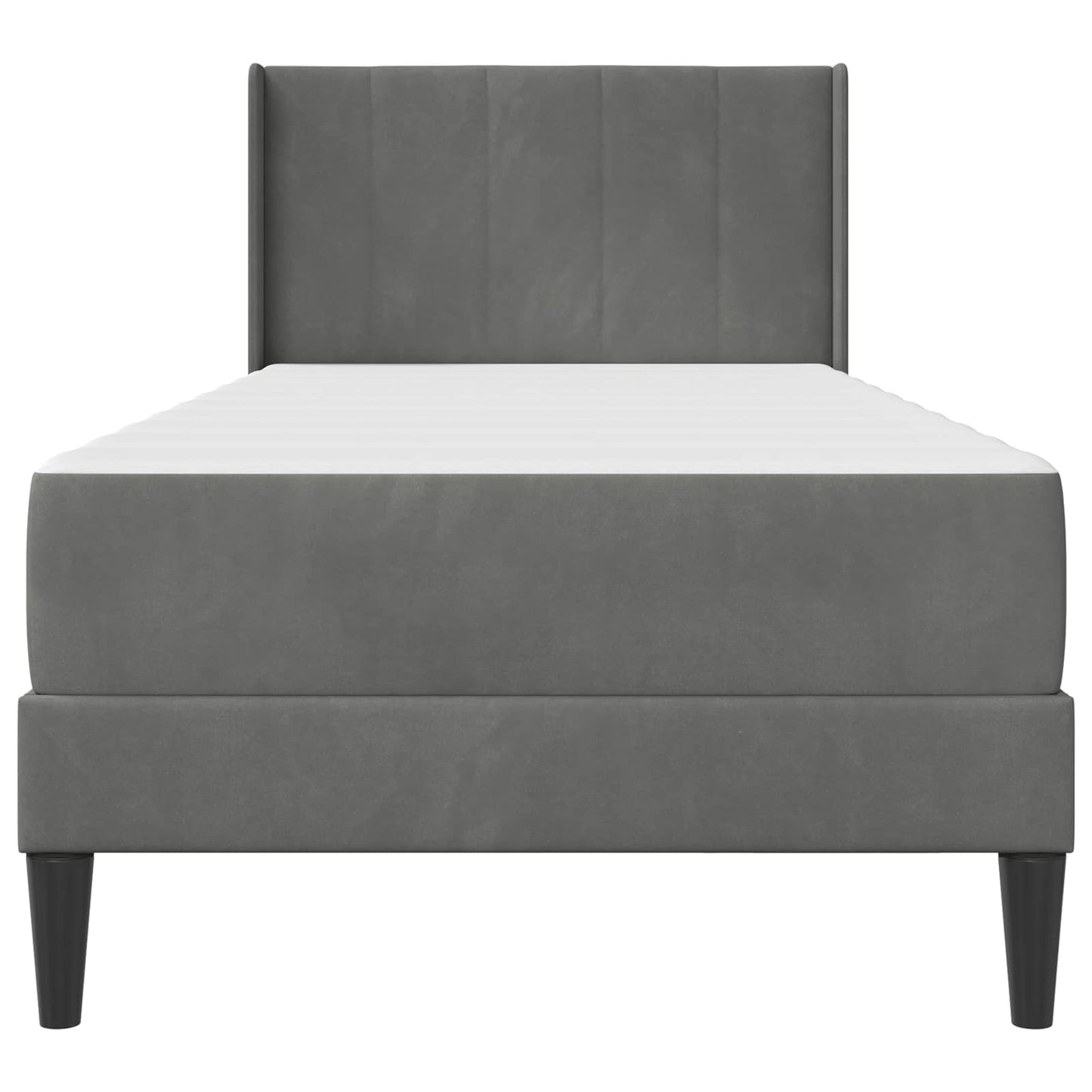 Bedframe Donkergrijs 80 x 200 cm Fluweel