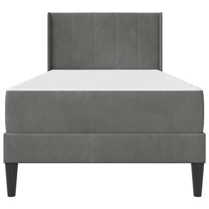 Bedframe Donkergrijs 80 x 200 cm Fluweel