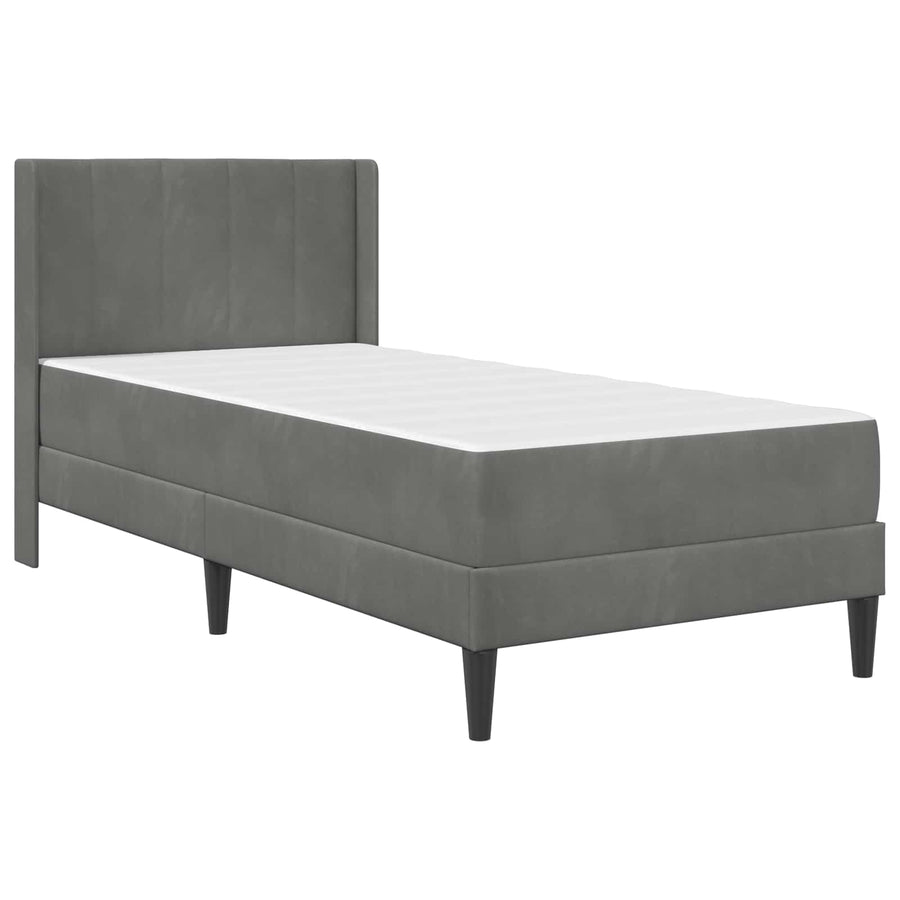 Bedframe Donkergrijs 90 x 190 cm Fluweel