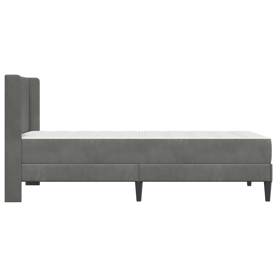 Bedframe Donkergrijs 90 x 190 cm Fluweel