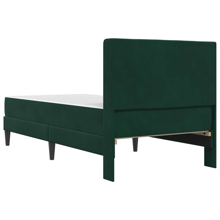 Bedframe Donkergroen 90 x 190 cm Fluweel