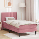 Bedframe 90x190 cm roze fluweel