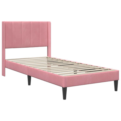 Bedframe Roze 90 x 190 cm Fluweel