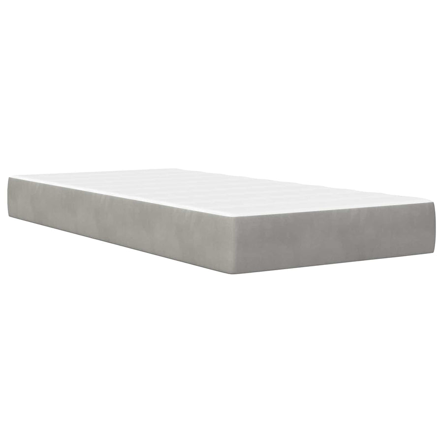 Bedframe Lichtgrijs 90 x 200 cm Fluweel