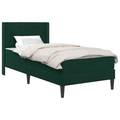 Bedframe Donkergroen 90 x 200 cm Fluweel