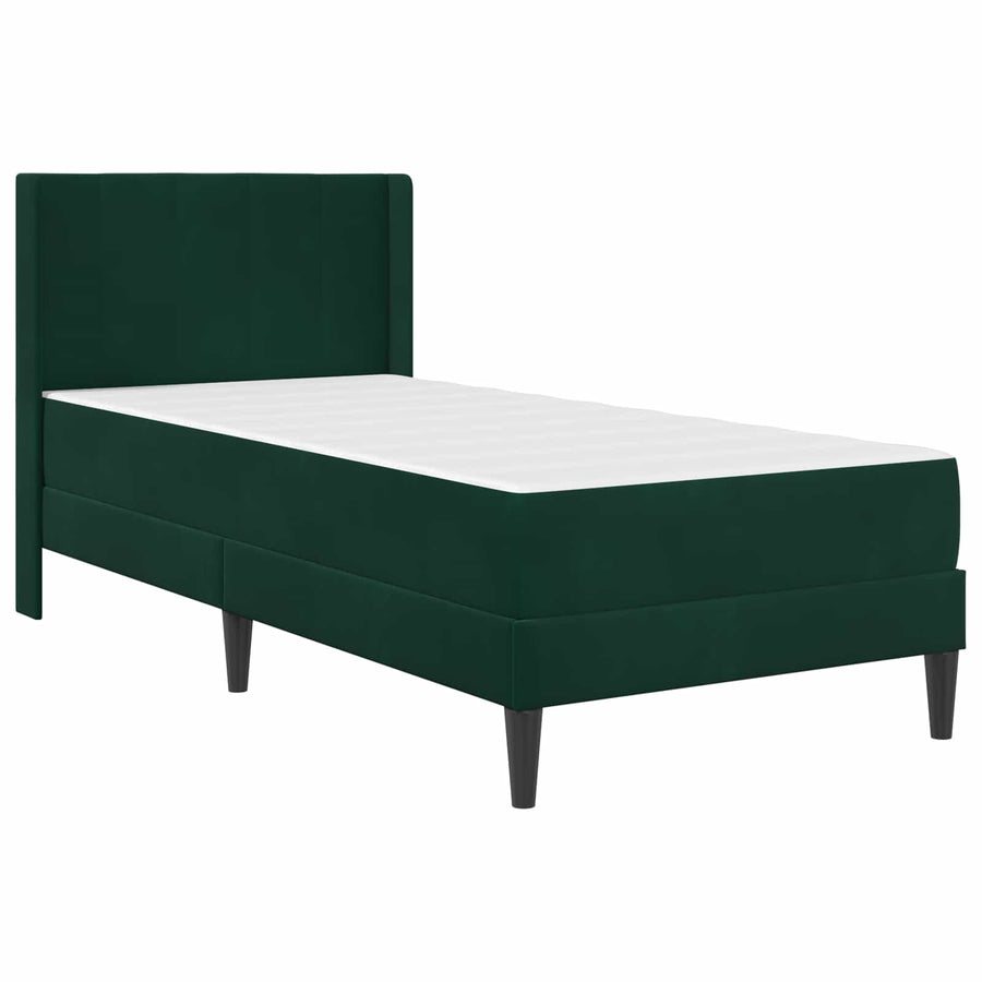 Bedframe Donkergroen 90 x 200 cm Fluweel