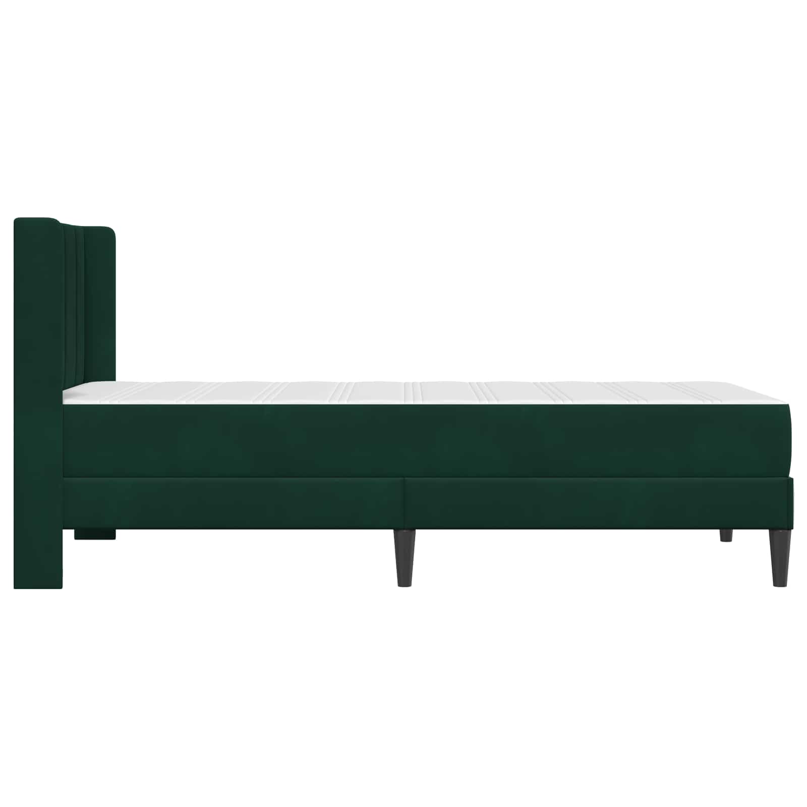 Bedframe Donkergroen 90 x 200 cm Fluweel