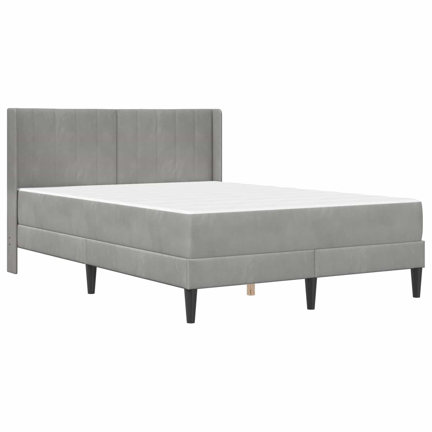 Bedframe Lichtgrijs 120 x 190 cm Fluweel