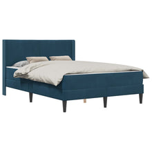 Bedframe met matras Blauw 120 x 190 cm Fluweel