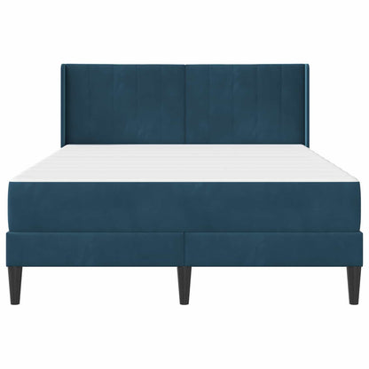 Bedframe met matras Blauw 120 x 190 cm Fluweel