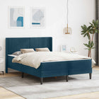 Bedframe 120x200 cm blauw fluweel