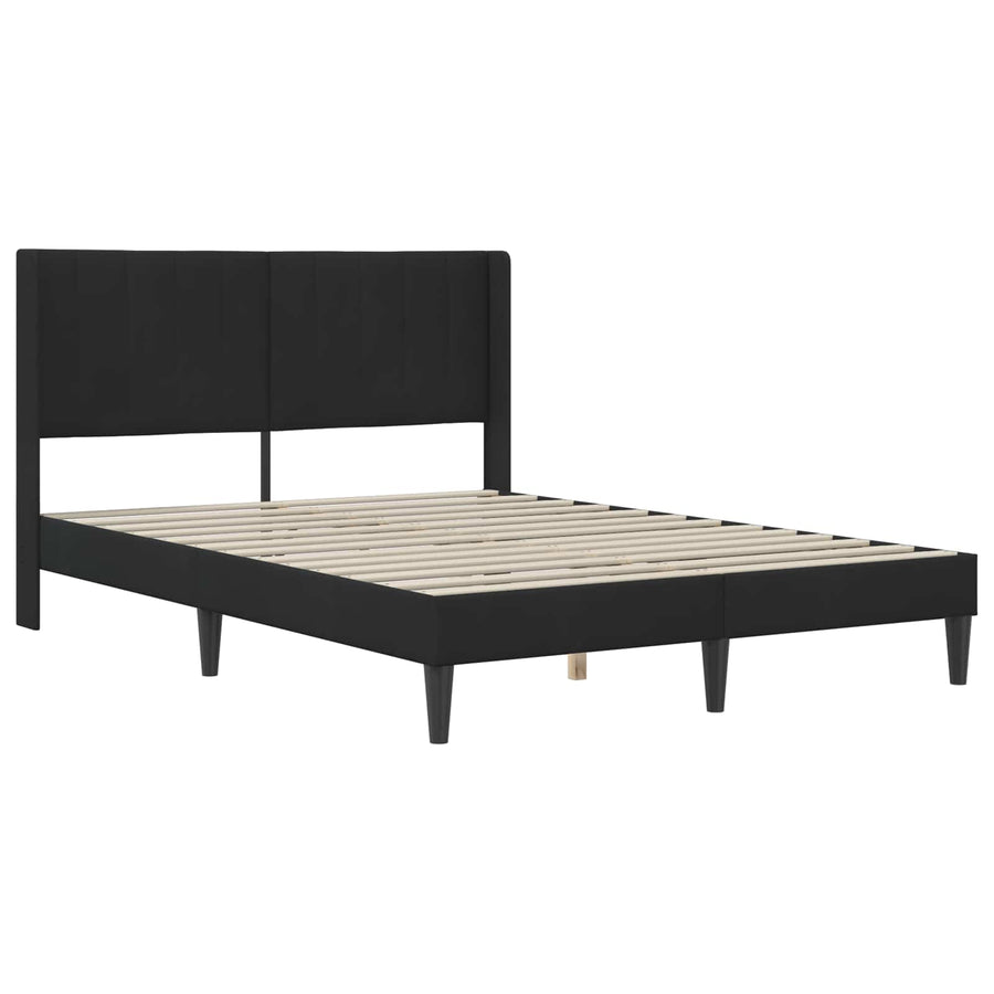 Bedframe Zwart 140 x 190 cm Fluweel