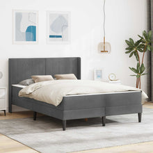 Bedframe Donkergrijs 140 x 200 cm Fluweel