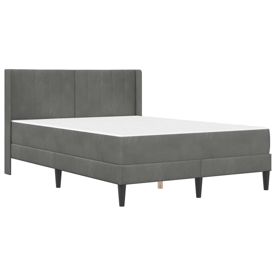Bedframe Donkergrijs 160 x 200 cm Fluweel