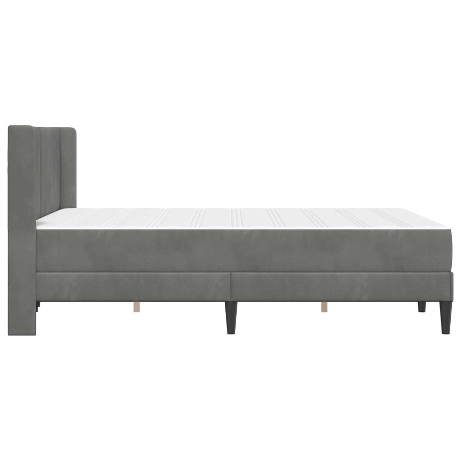Bedframe Donkergrijs 160 x 200 cm Fluweel
