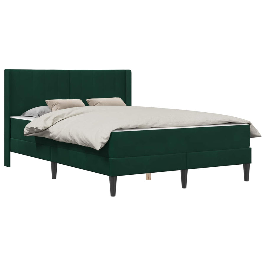 Bedframe Donkergroen 160 x 200 cm Fluweel