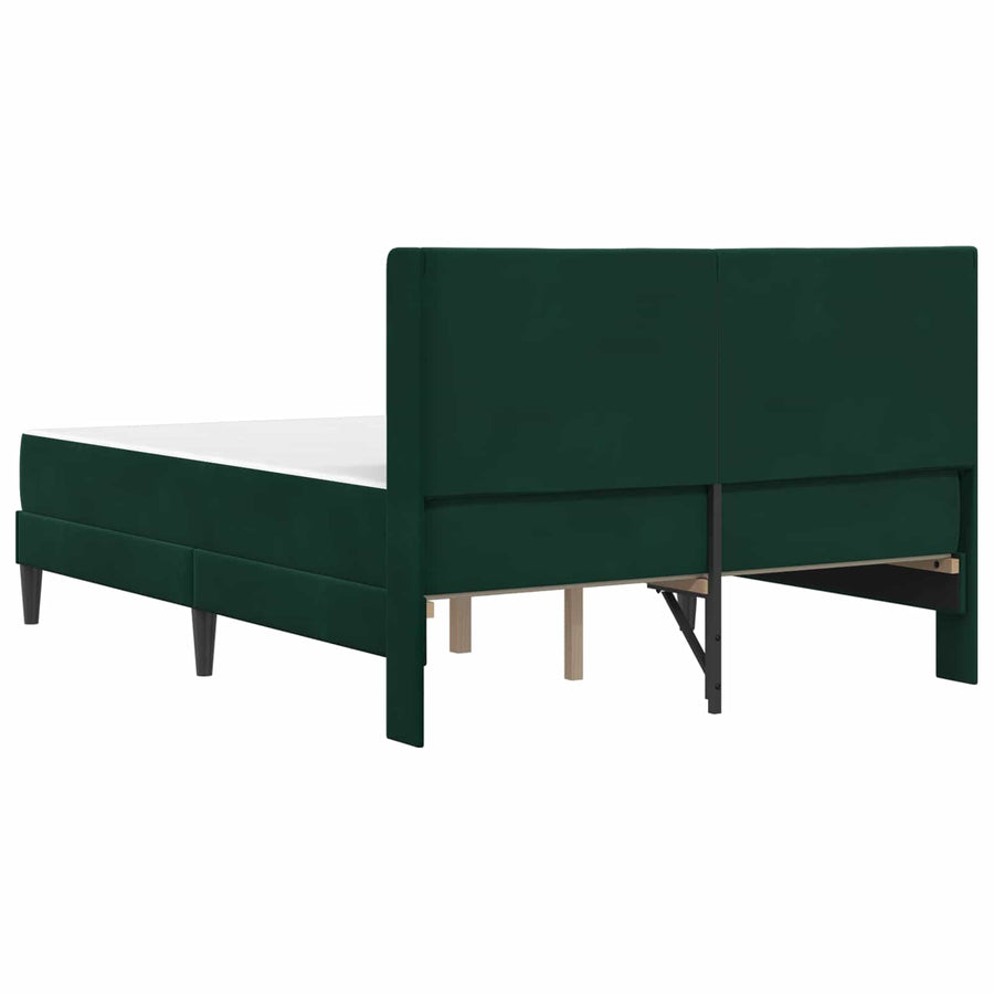 Bedframe Donkergroen 160 x 200 cm Fluweel