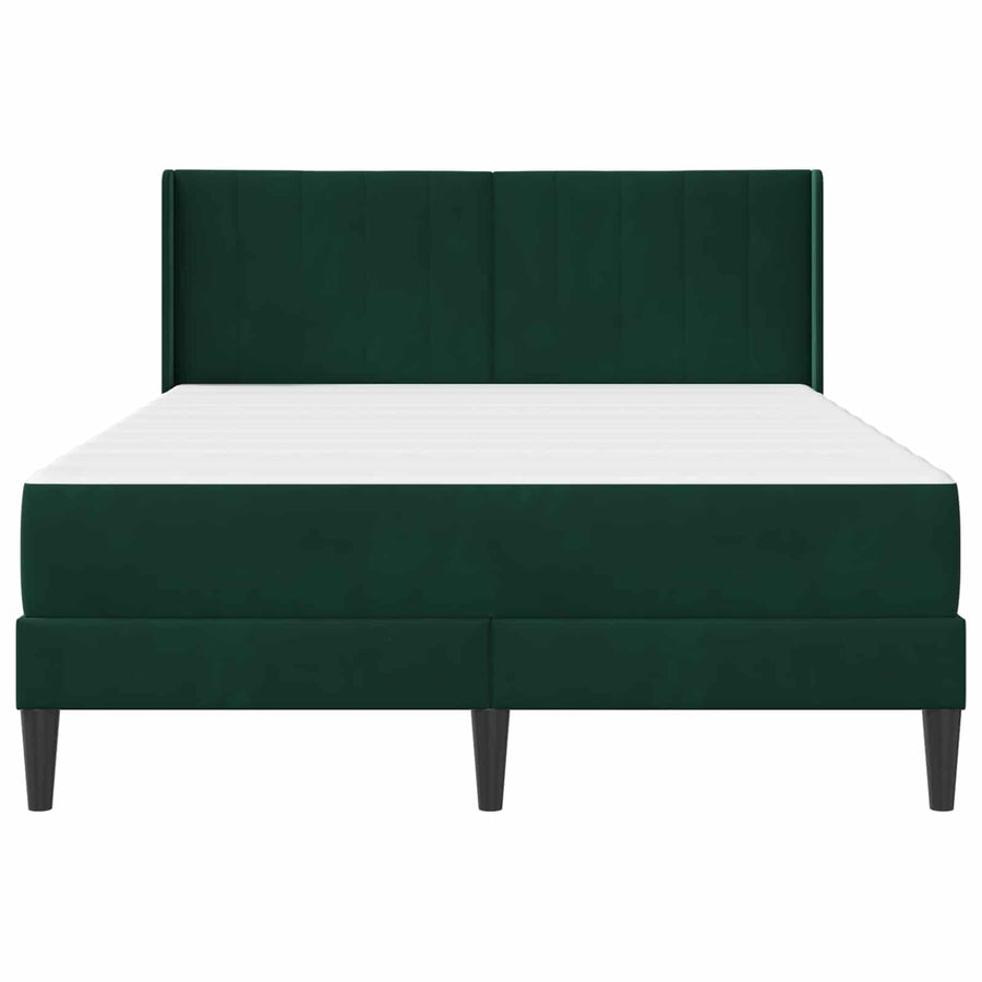 Bedframe Donkergroen 160 x 200 cm Fluweel