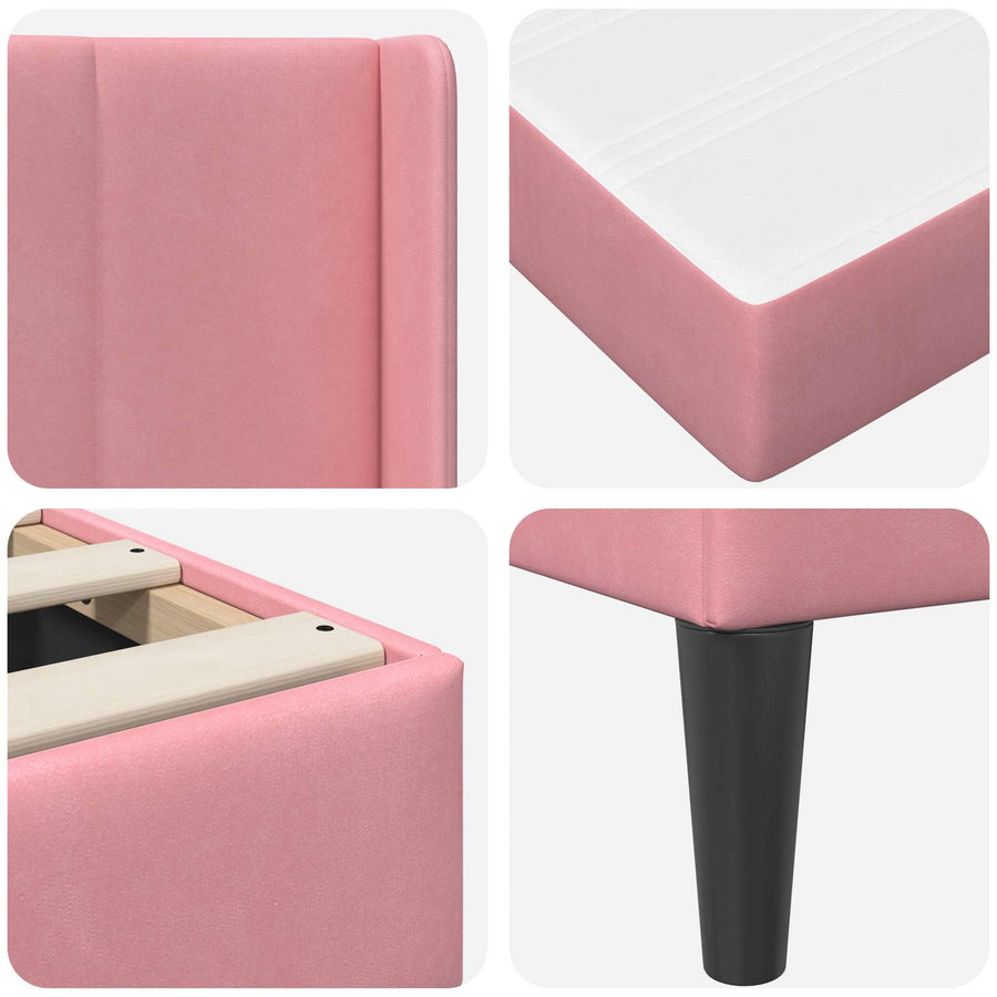 Bedframe Roze 160 x 200 cm Fluweel