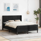 Bedframe met matras 202x164x96 cm zwart fluweel