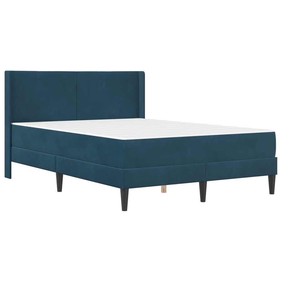 Bedframe Blauw 160 x 200 cm Fluweel