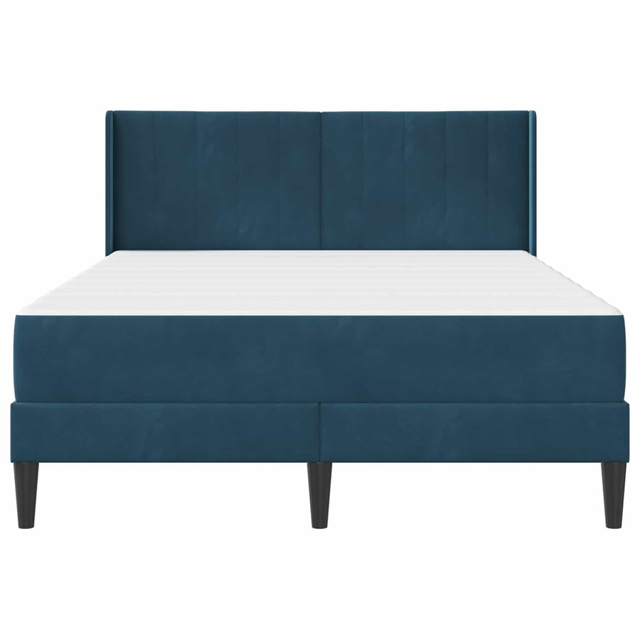 Bedframe Blauw 160 x 200 cm Fluweel