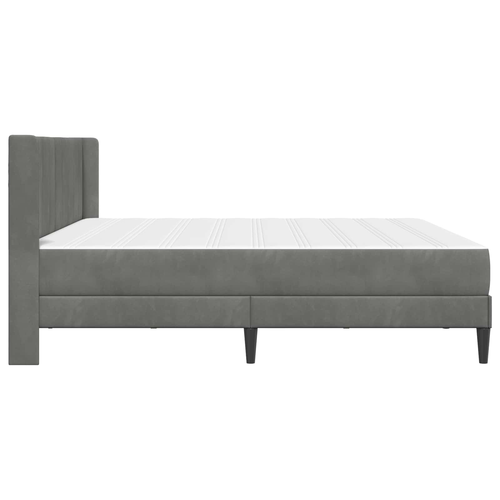 Bedframe Donkergrijs 180 x 200 cm Fluweel
