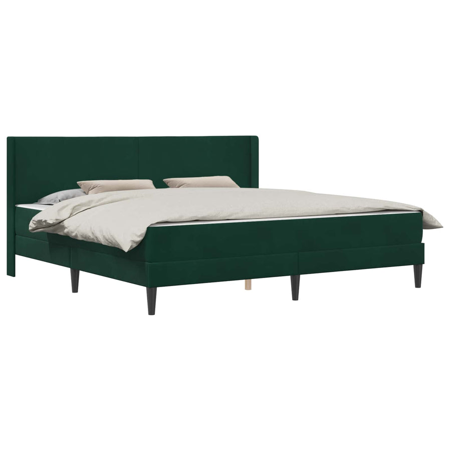 Bedframe Donkergroen 180 x 200 cm Fluweel