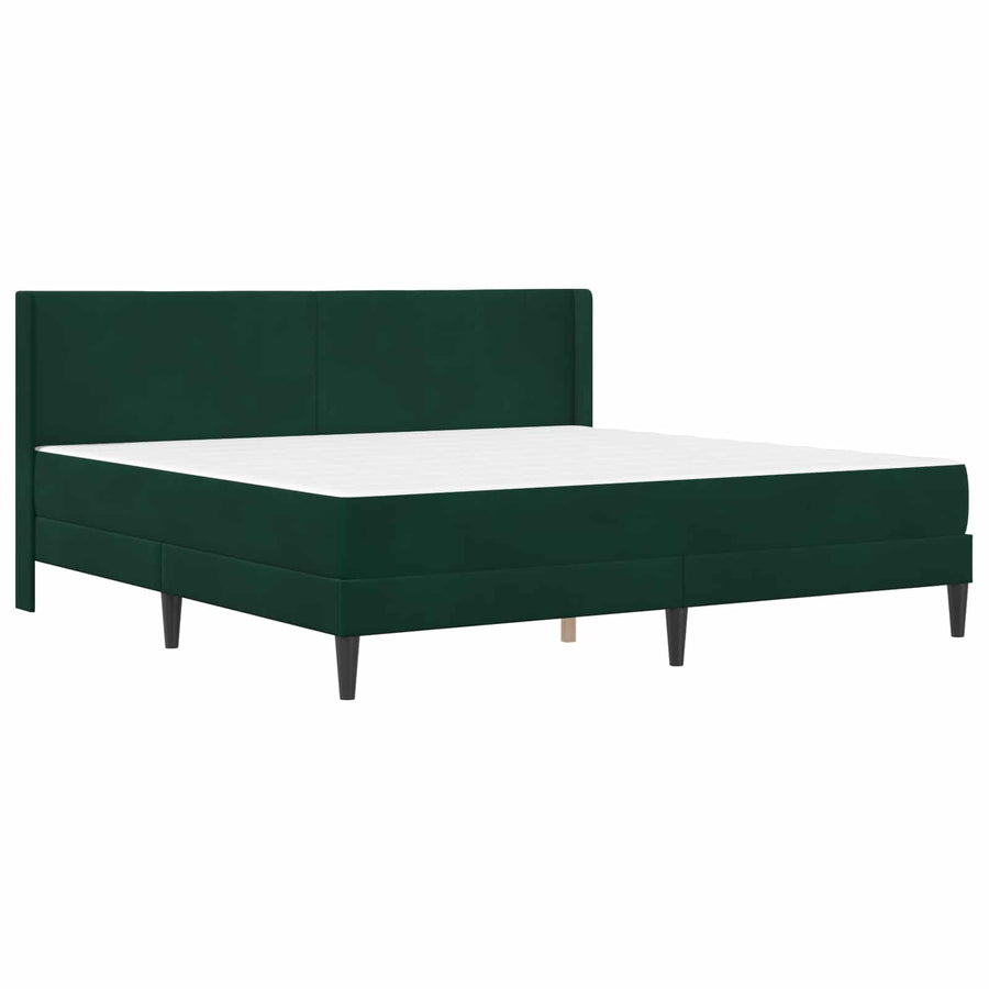 Bedframe Donkergroen 180 x 200 cm Fluweel