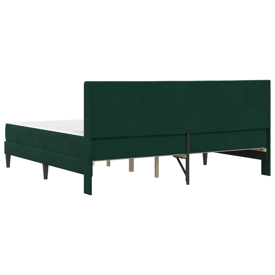 Bedframe Donkergroen 180 x 200 cm Fluweel