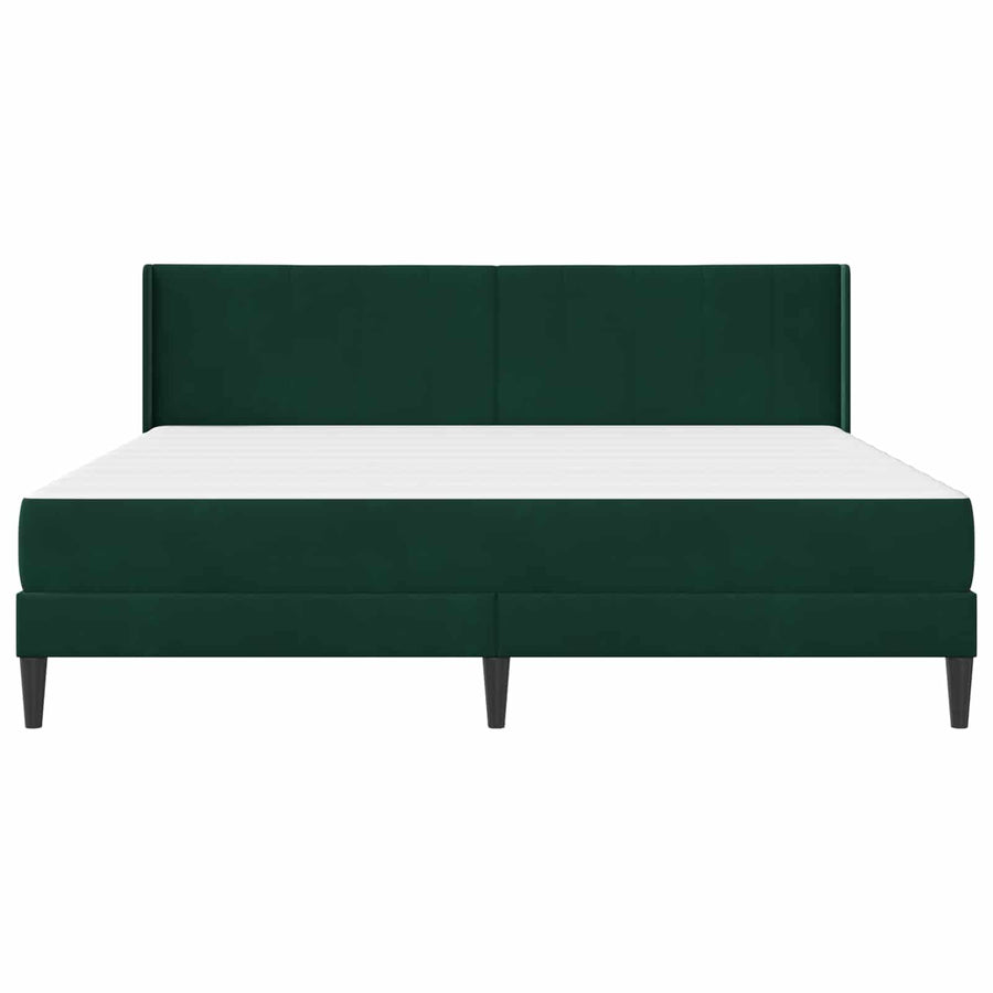 Bedframe Donkergroen 180 x 200 cm Fluweel