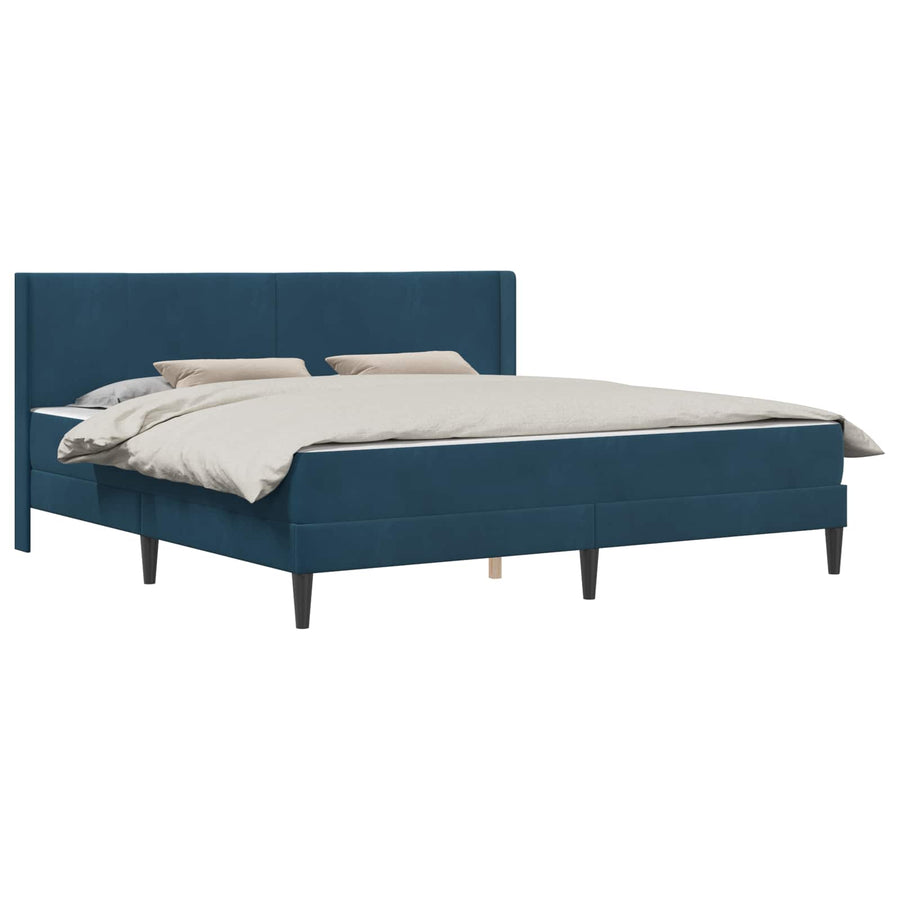 Bedframe Blauw 180 x 200 cm Fluweel