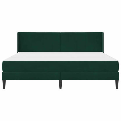 Bedframe Donkergroen 200 x 200 cm Fluweel