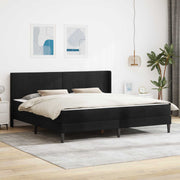 Bedframe 200x200 cm zwart fluweel